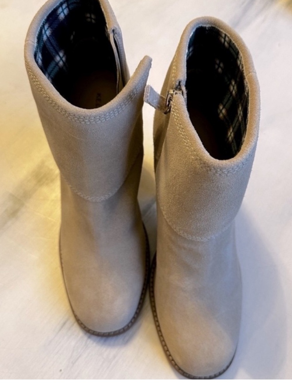 Women’s Tan Suede Mid-Calf Boots